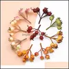 Decorative Flowers Wreaths Festive Party Supplies Home Garden Artificial Fruits Christmas Decoration For Wedding Scrapbook Pe Cherry Diy G