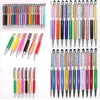 Hem Glitter Ballpoint Pen Student Bling Blings Writing Pennor Colorful Crystal Ball Penns Black Ink Touch Pensfor School Office Supplies ZC1195