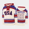 Thr Miracle im Team USA Hoodie Auston Matthews Eishockey -Trikots Mike Modano Patrick Kane Trevor Zegras Jack Hughes Jonathan Quick Cole