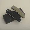 G7201 Flipper Couteau Pliant D2 Stone Wash Drop Point Lame G10 avec Manche en Tôle d'Acier Inoxydable Roulement à Billes EDC Pocket Folder Couteaux 2 Poignées Couleurs