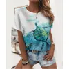 Kobiety Summer 3D T-shirt T-shirt z krótkim rękawem okrągła szyja delikatna i elegancka najlepsza europejska amerykańska trend