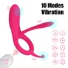 Volwassen Producten Remote Cock Ring Clitoris Stimulator 10 Speed sexy Speelgoed Voor Koppels Prostaat Massager Penis Ringen Vibrator voor mannen