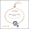 Braccialetti con ciondoli Gioielli Moda Smalto Buona fortuna Elefante per le donne Mano di Hamsa Lettera d'amore Turchia Blu Malocchio Catene d'oro Braccialetto Gioielli 81