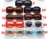 New Square Sunglasses Women Men Luxury Brand Big Frame Sun Glasses Ladies Eyewear UV400 Oculos de sol 9 colors 10PCS