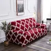 Fyra säsongsgeometrisk elastisk soffa täcke rutig hörnform stretch sektion slipcover för husdjur en två tre säte 220615