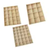 Sieraden zakjes zakken zonsopgangen doos houten organizer 30 roosters retro geen dekcompartimenten voor bureau socksjewelry