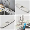 Torneiras de cozinha Acessórios de torneira de alta qualidade Hole ER Deck Placa de 10 "Basinagem do banheiro Encontro não utilizado Encostores de montagem Drop 2021 Torneiras