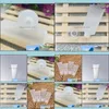 Imballaggio Bottiglie Ufficio Scuola Business Industriale 50 Ml/G Tubi cosmetici di plastica vuoti bianchi Detergente viso trasparente Confezione crema mani Lx