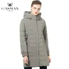 GASMAN inverno solido con cappuccio lungo cappotto giacca donna caldo nero Parka antivento femminile cerniera moda piumino 1820 201027