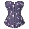 Bustiers & Corsets Lady Plastic Elastic Bone Corset Festival Flower Embroidery Wedding Bohemian Clubwear Top Workout Shape Body ShaperBustie