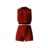 Kvinnor Yoga byxa kostym zip up 2pcs tracksuits ananas blomma jacquard gym fitness jogging set lady sport bär