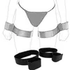 Bondage Handcuff Wrist & Ankle Cuffs Kit Intimate Contact Adjustable sexyual Assistance Restraints for Couples sexy Flirt Toy