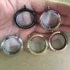 Pendant Necklaces Wholesale Screw Twist Stainless Steel Floating Locket Glass Memory Waterproof Charm For WomenPendant