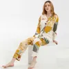 2020 Mulher Mulher Lazer Roupas Personalidade Primavera de Managem Longa Mulheres Curtas Mulheres Pijama Pijamas Conjuntos de Nightwear T200429