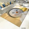 サンタクロースの雪だるま床マット3Dクリスマスパーティーデコレーションデジタルプリントリビングルームベッドルームカーペットカーペットを販売するカーペット