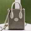 Tygväska Interlocking g handväska crossbody axelpåsar havregryn läder trim beige ebenholts vit duk retro handväska plånbok telefonhållare