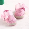 Wonbo bébé fille née chaussures printemps été sweet très léger mary big arc tricoté de danse ballerine robe pram berceau chaussure 220714