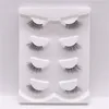 Natural Half Eyelashes Strip Reusable Thick Faux Mink Lashes Wispy Fluffy Eyelash 4 Pairs Pack8500427