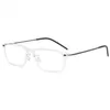 Lunettes de soleil de créateurs de luxe Lunettes de soleil de mode Cadre Lunettes de vue carrées pour femmes Hommes Lunettes optiques en titane Super Light 5g Lunettes flexibles Prescriptio