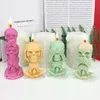 Schattige schedel siliconen kaarsen schimmel diy Halloween aromatisch maken voorraden hars zeep kerstcadeau ambachtelijke huisdecor 220721