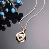 Stainless Steel Cremation Jewelry for Ashes The Eye of My Heart Engravable Keepsake Memorial Jewelry for Urn Necklace Pendant Y220523