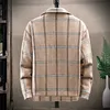 Singleroad Erkek Kış Sıcak Ceket Erkekler Kore Pamuk Pamuklu Paltalı Ekose Sokak Giyim Ceketleri Men için Haki Parka Ceketi 201210