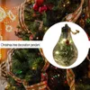 LED Transparent Christmas Ornement de Noël Decoration Pendre Plastique Plastic Ball Ball Home Decor Anniversaire Gift Nouvel An Cadeaux 0810
