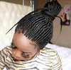 Nxy Wigs Braided Women's Short Hair Elastic Mesh Chemical Fiber Headgear Box Braid 220527