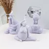 3D Human Body Art Home Decorate mollige vrouwenvormen voor handgemaakte zeep maken Hars Mold Diy Yoga Soja Wax Silicone Mold 220611