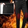 Pantaloni da uomo uomini inverno elettrici USB riscaldati addensato Falx riveciante fodera per riscaldamento a calore termico a fuoco