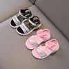 Gradiënt bling kinderen zomerschoenen mode pvc non slip meisjes sandalen prinses haak lus ademende schoenen kids sandaal 220615