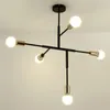 Lampes suspendues nordique moderne lustre éclairage Simple 110V 220V E27 lumière or noir suspension lampe pour salon cuisinePendant