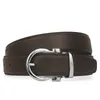 Ceinture en cuir de haute qualité mode boucle classique ceintures pour hommes et femmes 100-125 cm en option