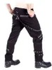 Men Personality Pants Multi-Chain Harem Multiple Pockets Bondage New Arrived L220704231s