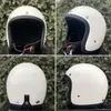 Motorcycle Helmets Korea Style Retro Open Face Helmet Scooter Bike Casco Moto Cafe Racer Low Profile Lightweight&CO CASCOS Mushroom Head