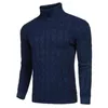 Hiver nouveaux hommes pull pulls pull col haut coupe-vent élastique mode chaud pulls hommes pull vêtements L220730