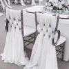 Parti Dekorasyon Düğün Kemeri Saplama Kumaş Drapes Şifon Sandalye Kapak Fondrop Perde Drapery Tören Resepsiyon Swagparty