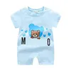 Girl Boy Baby Kids Designer Rompers Summer High Quality Pure Cotton Short-sleeved Cotton Clothes 1-2 Years Old Newborn Jumpsuits Children's