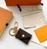 Designer Letter Wallet Keychain Keyring Fashion Mens Womens Purse Pendant Car Chain Charm Flower Mini Bag Trinket Gift Accessories253n