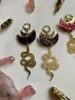 Dangle żyrandol kolczyki wąż czarownica węża półksiężyca instrukcja gotycka alternatywna steampunkdangle
