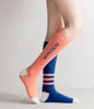 Magic Compression elastic Socks Men Woman Girls Riding Socks Football Stockings Outdoor Sports Running Stocking three Stripe and letter Stocking Matching Design