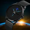 Nouveau Phase de lune montre à Quartz loisirs Simple affaires sport montre pour hommes petit cadran