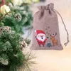 Gift Wrap 5Pcs/Set Sweet Storage Bag Durable Vintage Christmas Treat Candy Pouch No Burr Dust Proof Goodies BagGift GiftGift