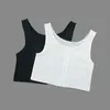 Corset Flat Breast Binder Zipper Short Les bra Summer Comfortable Chest Trans Vest S 3XL Crop Tops Bamboo Charcoal 2205249675361