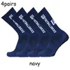 4 paires ensemble FS chaussettes de Football Grip antidérapant sport compétition professionnelle Rugby Football hommes et femmes 220518