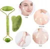 Private logo jade roller gua sha set stone Massager guasha Massage For slimming skin lifting Beauty Women