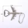 Hoogwaardige 3D Metal Model Openers vliegtuigluchtketens voor vrouwelijke mannen charm hangers auto sleutelhanger sleutelhanger sieraden creatief geschenk C0612G03