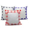 Sublimering Vit Blank Panel Pillowcase 40 * 40cm Värmeöverföring Tryckkudde täcker OEM-kuddeblandningstorlek utan insats Polyester Pillow Cushion A12