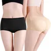 Femmes Taille Basse Body Shaper Butt Lift Pantalon Fesses Hip Enhancer Briefs Shapewear Booty Lifter Faux Ass Pad Contrôle Culotte Y220411