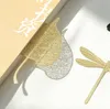 Gift Leaf Bookmark Brass Metal Hollow Bookmarks Bodhi Leaf Ginkgo Leaf-Bookmark Party Wedding Favor SN4506